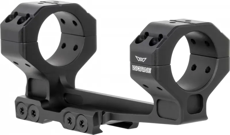 Warne 781820MOA Skyline Precision Scope Mount/Ring Combo For MSR AR10/AR15 Cantilever 30mm Tube Picatinny Rail Mount Ultra High Rings 20 MOA Black Anodized Aluminum - Optic Mount - view 1