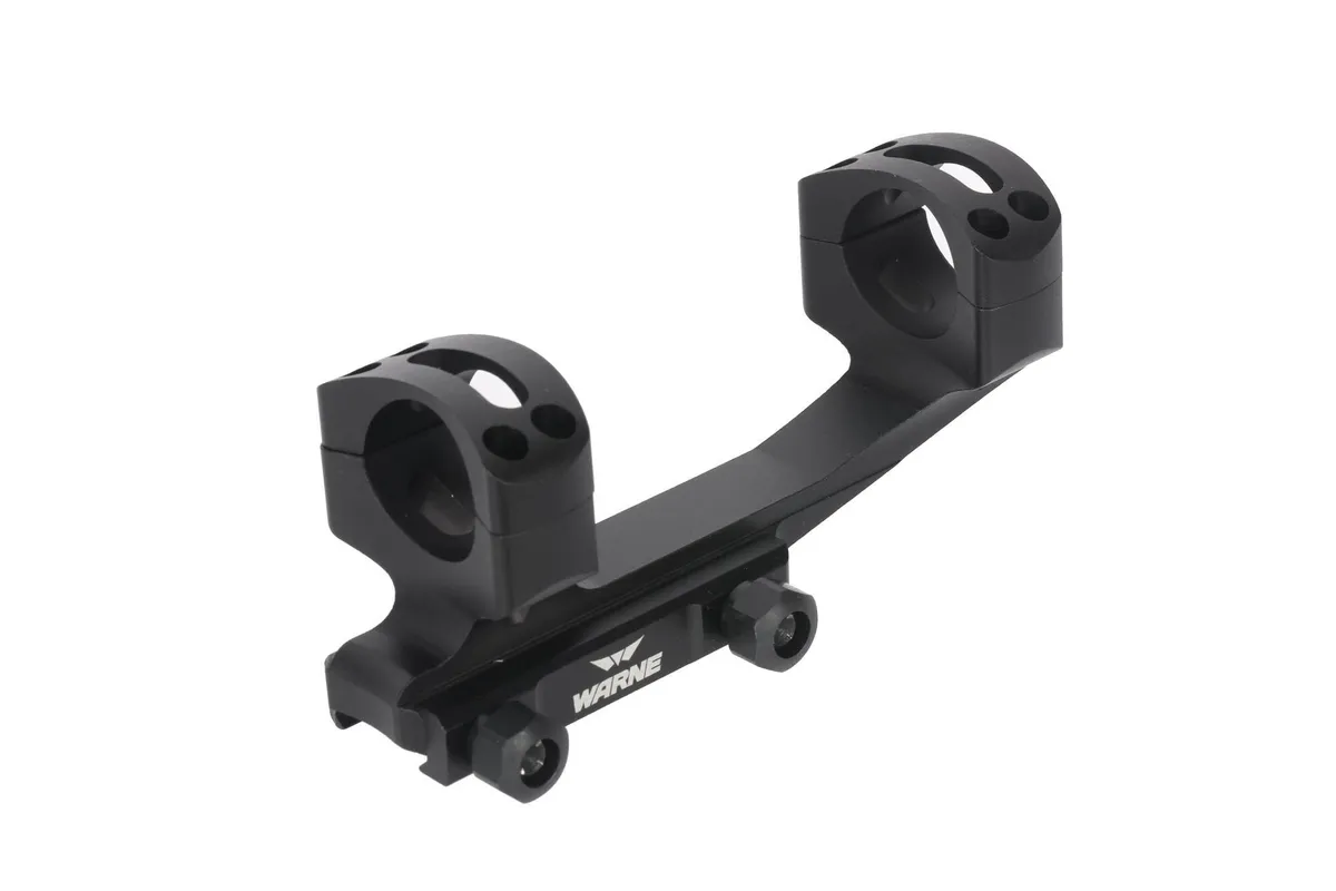 Warne Gen 2 Extended Skeletonized 1" MSR Mount, Black - XSKEL1TW - Optic Mount - view 3