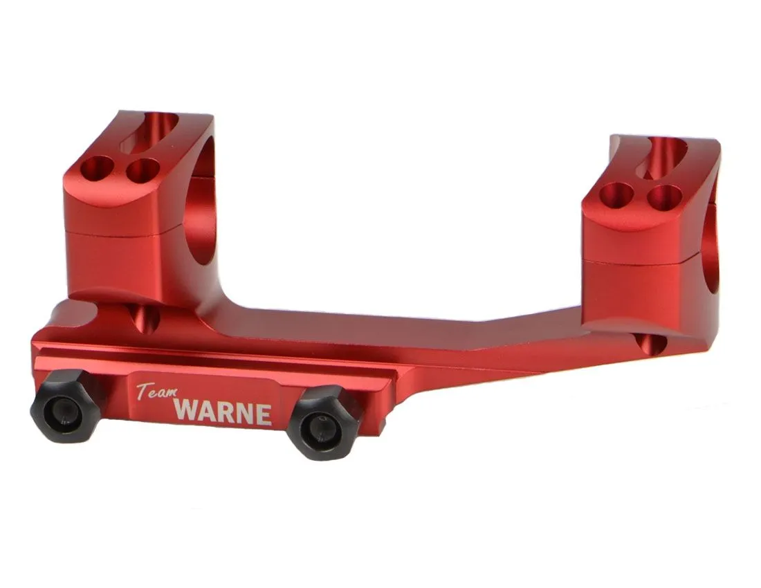Warne Gen 2 Extended Skeletonized 30mm MSR Mount, Red - XSKEL30R - Optic Mount - view 1