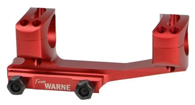Warne Gen 2 Extended Skeletonized 30mm MSR Mount Red - Optic Mount - view 1