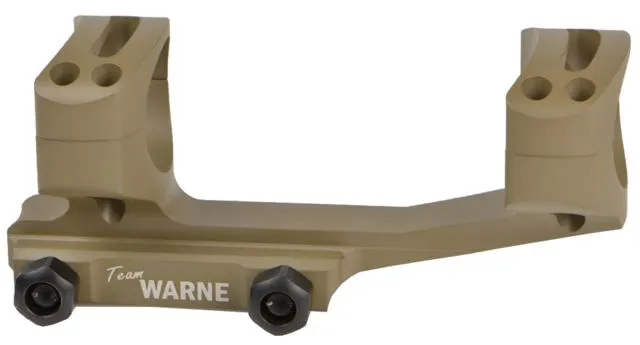 Warne Gen 2 Extended Skeletonized MSR Mount 30mm Tube Ultra High Dark Earth - Optic Mount, vista 1