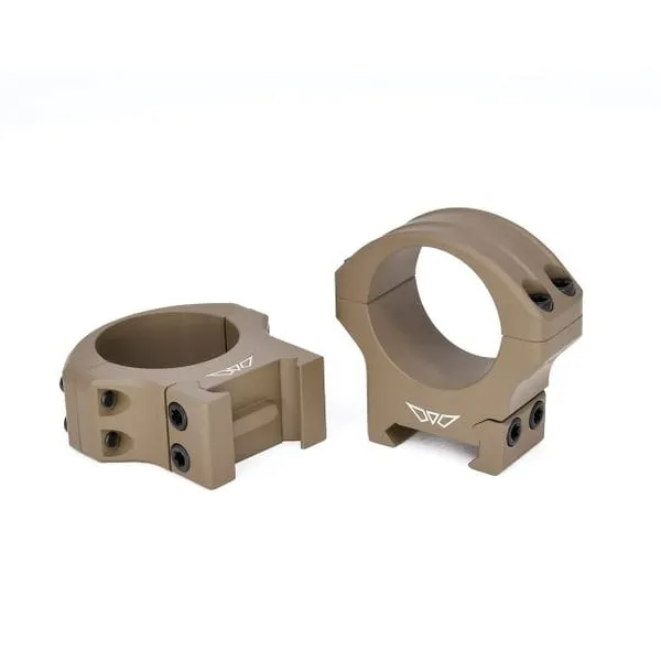 Warne HyperLite 1 inch Low Dark Earth Rings - Optic Mount - view 1
