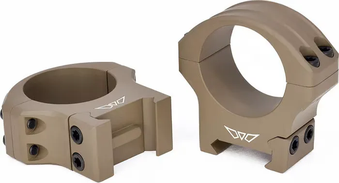 Warne HyperLite 30mm Low Scope Rings, Optical Accessory, Flat Dark Earth, MagnaFusion Alloy, Fits Picatinny. - Optic Mount - view 1