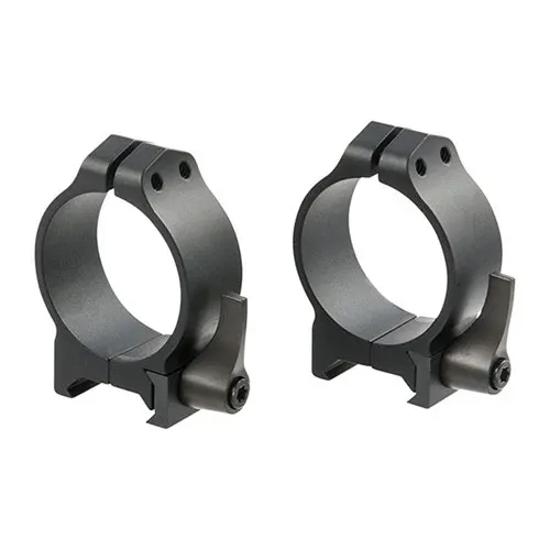 Warne Maxima QD Weaver 34mm Scope Rings Matte Black Medium - Optic Mount, vista 1