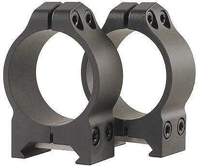 Warne Maxima Vertical PA Scope Rings Matte Black 30mm Low - Optic Mount - view 1