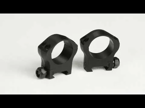 Warne Mountain Tech Ring Set 30mm, Black Hardcoat Anodized - 7214M - Optic Mount - view 3
