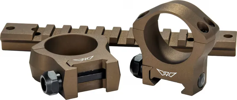 Warne Mountain Tech Scope Rings Burnt Bronze 1 in Medium - Optic Mount, vista 1