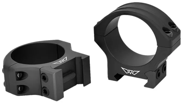 Warne PA Rifle Ring Matte Black 34mm Low - Optic Mount, vista 1