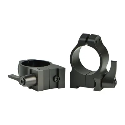 Warne Scope Mounts 30mm Medium Fixed Scope Ring, Matte Black - 14B1M - Optic Mount - view 2
