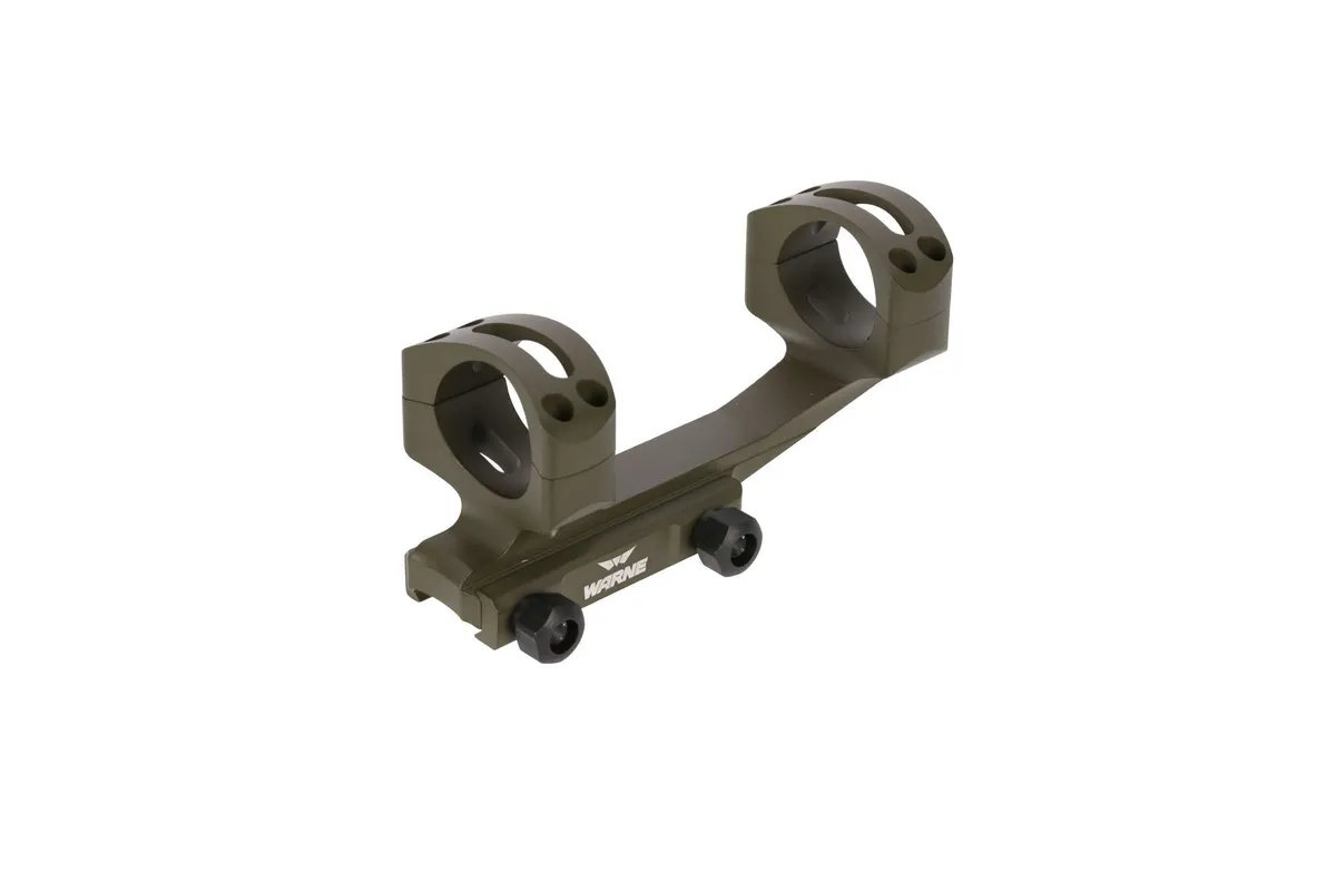 Warne Scope Mounts Gen 2 Extended Skeletonized 30mm MSR Mount - MIL-SPEC OD Green - Optic Mount - view 3