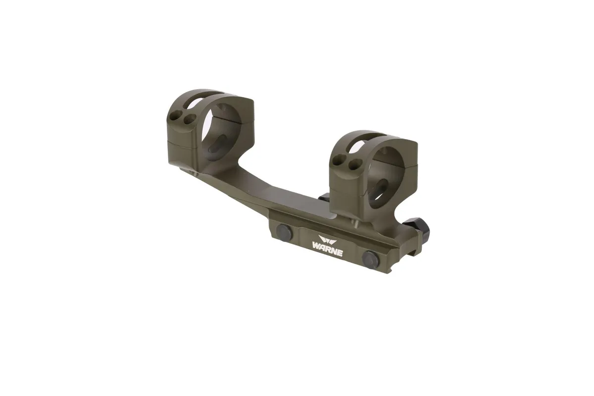 Warne Scope Mounts Gen 2 Extended Skeletonized 30mm MSR Mount - MIL-SPEC OD Green - Optic Mount - view 4