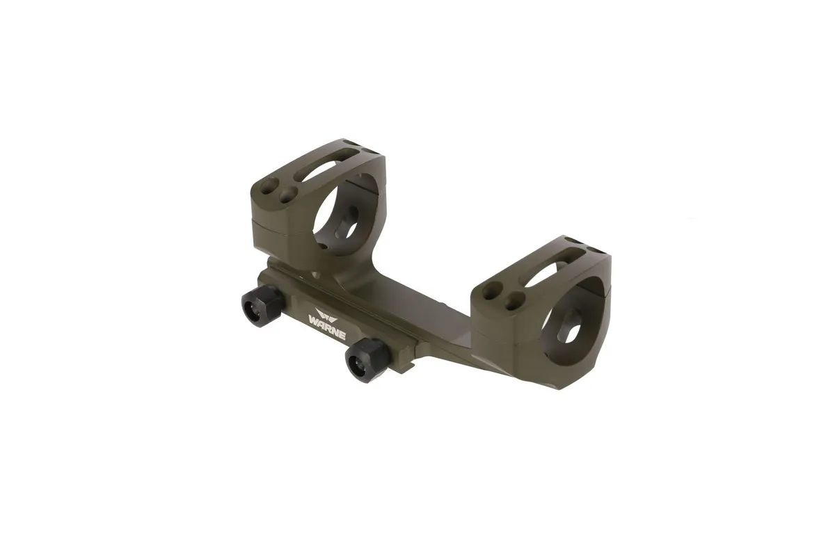Warne Scope Mounts Gen 2 Extended Skeletonized 30mm MSR Mount - MIL-SPEC OD Green - Optic Mount - view 1