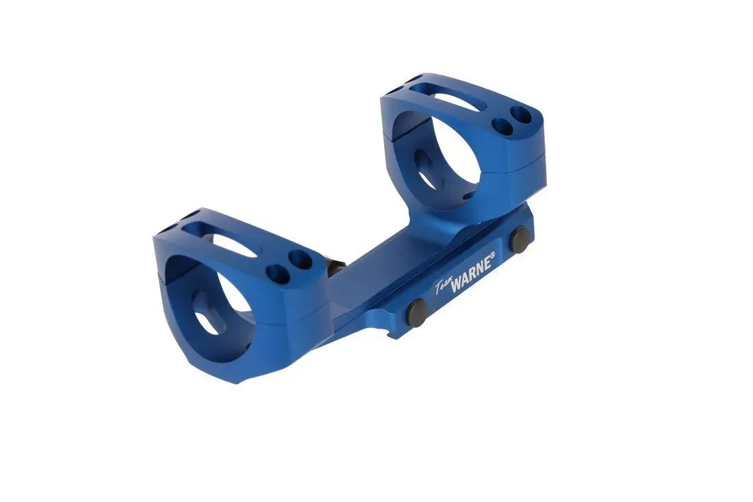 Warne Scope Mounts Gen 2 Extended Skeletonized 34mm MSR Mount - Blue - Optic Mount, vista 1