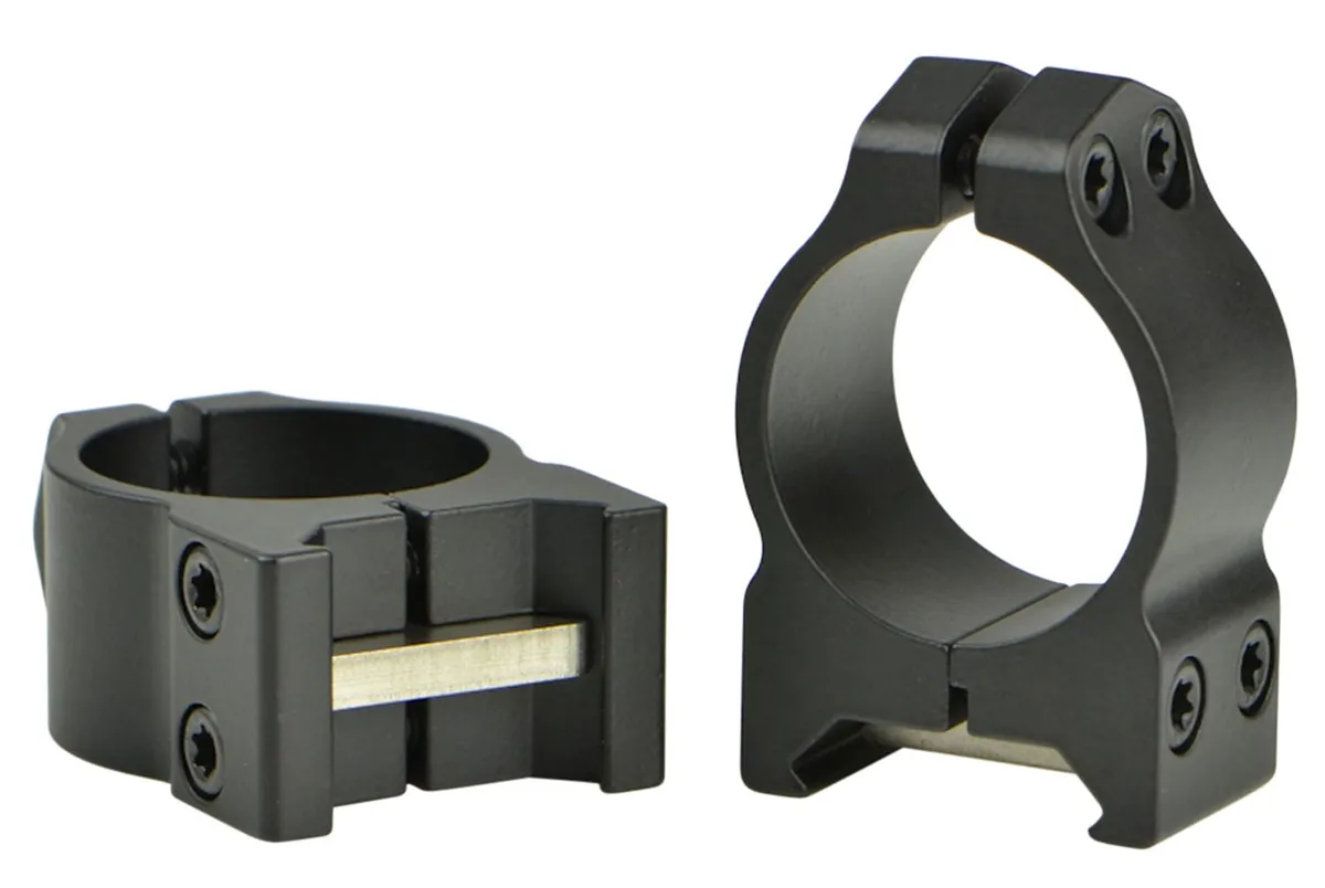 Warne Scope Mounts Maxima 1" Low Steel Fixed Scope Ring, Matte Black - 200M - Optic Mount, vista 1