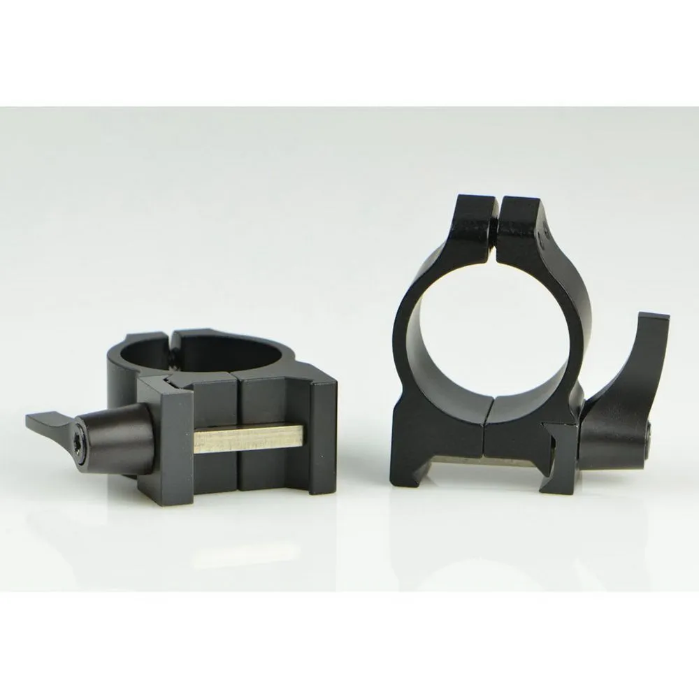 Warne Scope Mounts Maxima 1" Low Steel Quick Detach Scope Ring, Matte Black - 200LM - Optic Mount - view 2