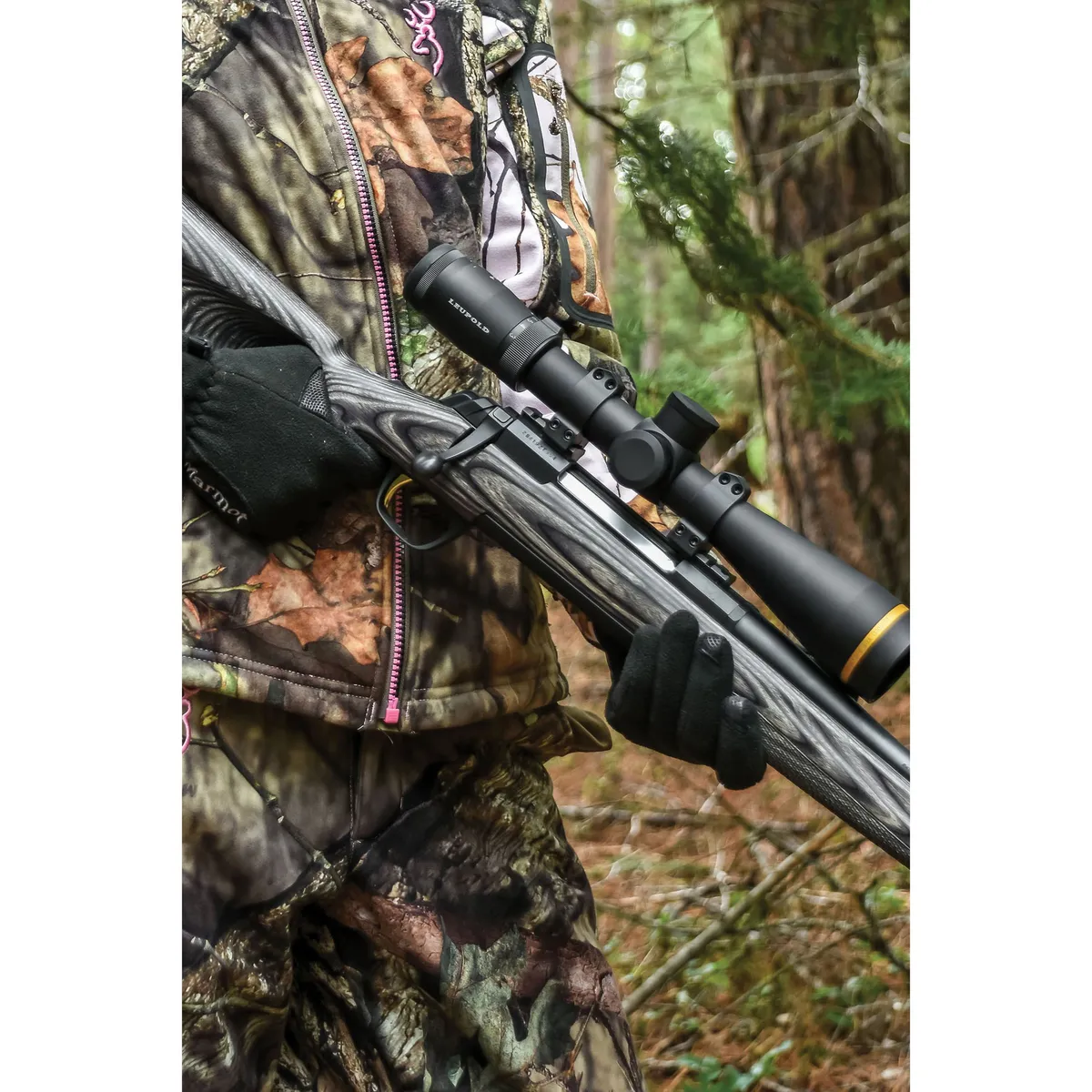 Warne Scope Mounts Maxima 1" Medium Steel Fixed Scope Ring, Matte Black - 201M - Optic Mount - view 3