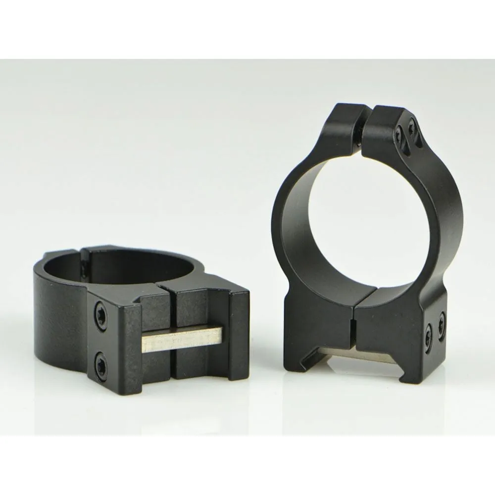 Warne Scope Mounts Maxima 30mm Medium Steel Quick Detach Scope Ring, Matte Black - 214LM - Optic Mount, vista 2