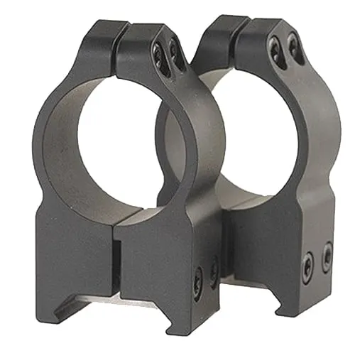 Warne Scope Mounts Maxima CZ 550 1" High Steel 2-Piece Fixed Scope Ring, Matte Black - 2BM - Optic Mount - view 2