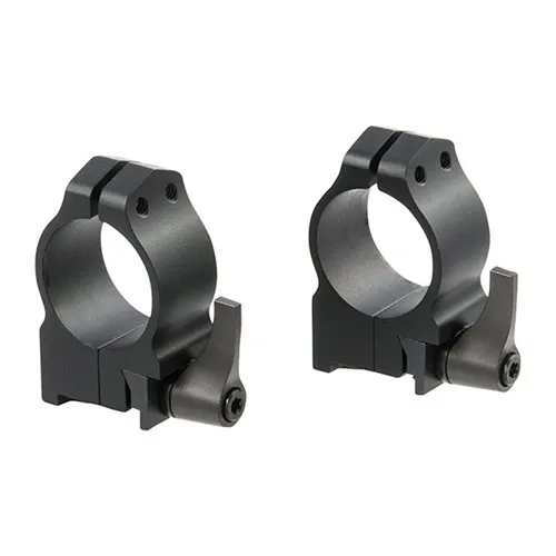 Warne Scope Mounts Maxima Ruger 30mm Medium Steel Quick Detach Scope Ring, Matte Black - 14RLM - Optic Mount - view 3