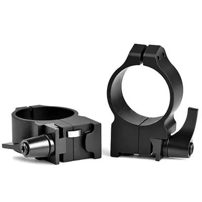 Warne Scope Mounts Maxima Ruger 30mm Medium Steel Quick Detach Scope Ring, Matte Black - 14RLM - Optic Mount - view 1