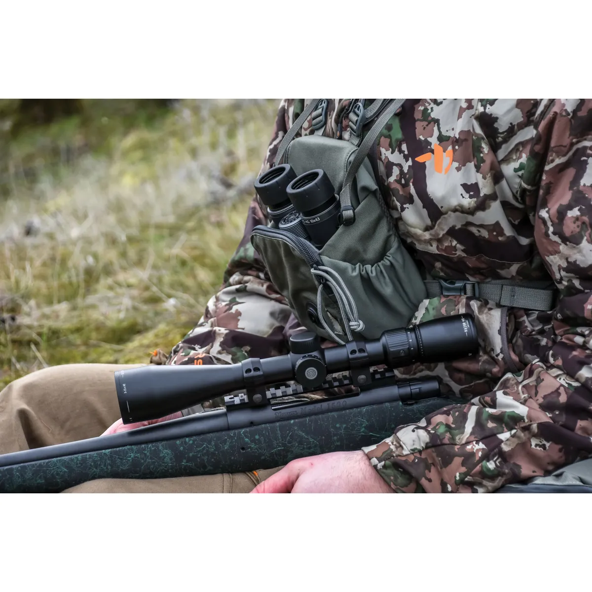 Warne Scope Mounts Mountain Tech 1" Ultra High 7075 T6 Aluminum 2-Piece Precisioned Scope Ring, Hardcoat Anodized Matte Black - 7204M - Optic Mount - view 2