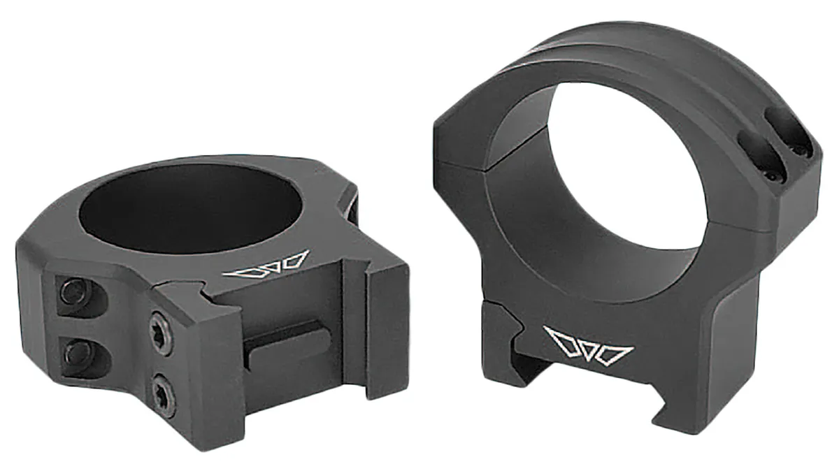 Warne Scope Mounts Mountain Tech 34mm High 7075 T6 Aluminum Fixed Scope Ring, Matte Black - 7222M - Optic Mount - view 1