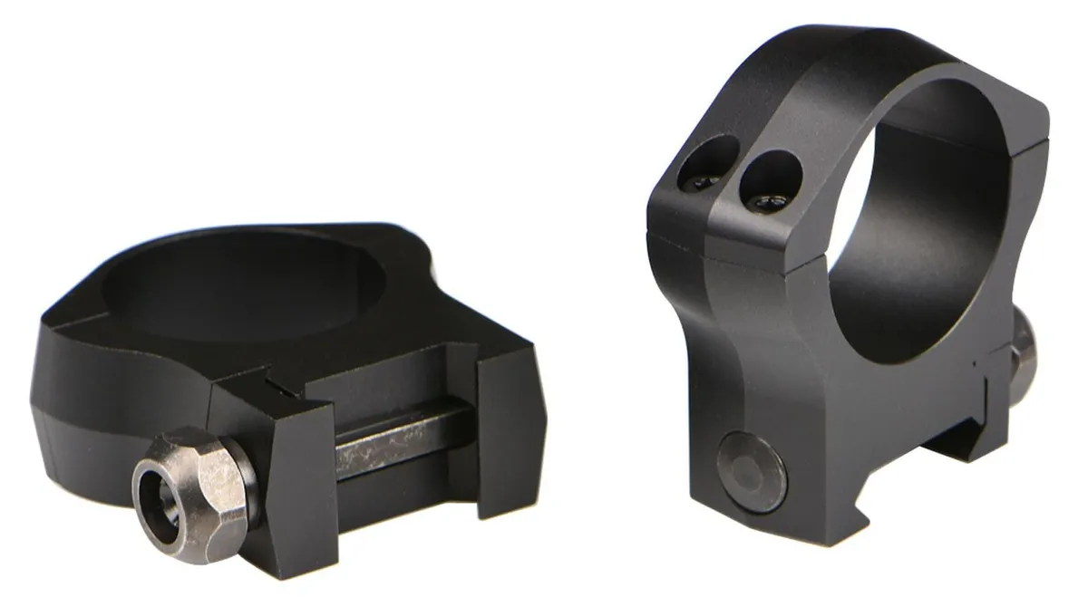 Warne Scope Mounts Mountain Tech 34mm Low 7075 T6 Aluminum Fixed Scope Ring, Matte Black - 7220M - Optic Mount - view 2