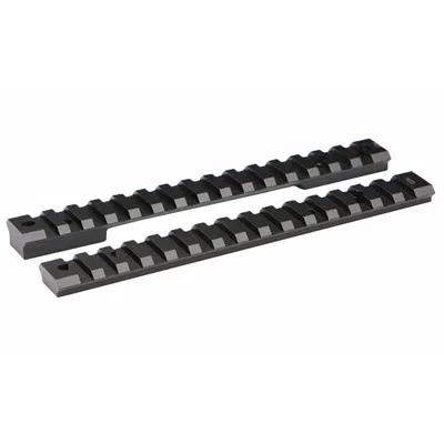 Warne Scope Mounts Mountain Tech Howa Mini Short and Long Action 7075 T6 Aluminum 1-Piece 20 MOA Scope Mount Rail, Hardcoat Anodized Black - 7656-20MOA - Optic Mount - view 2
