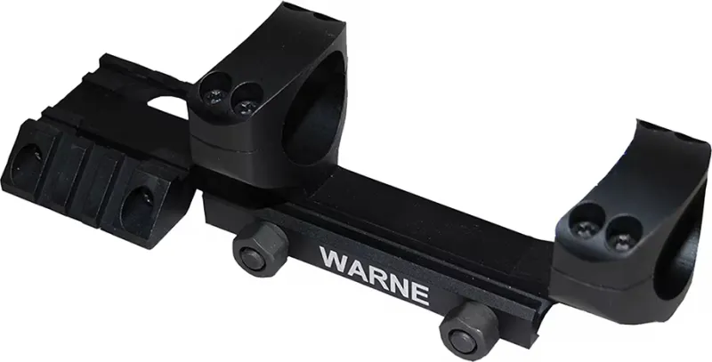 Warne Scope Mounts R.A.M.P AR-15 30mm Ultra High Aluminum 1-Piece Tactical Scope Mount, Matte Black - RAMP30 - Optic Mount - view 1