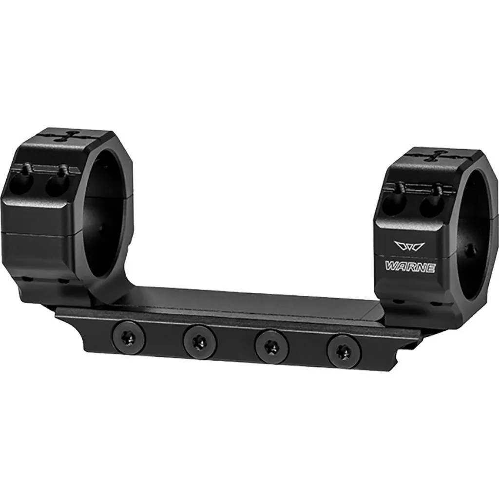 Warne Scope Mounts Skyline Long Range 30mm Medium 7075 T6 Billet Aluminum 1-Piece Precision Mount, Black - 7814M - Optic Mount - view 3