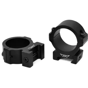 Warne Vapor Horizontal Picatinny 30mm Scope Rings Matte Black Medium - Optic Mount - view 1