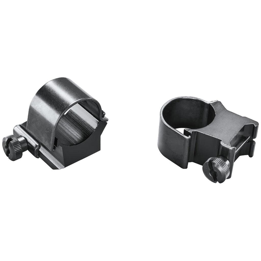 Weaver 1" High Steel Strap Aluminum Saddle Detachable Extension Top Mount Scope Ring, Glossy Black - 49060 - Optic Mount - view 1