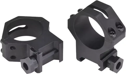 Weaver 30mm High Aircraft Grade Aluminum 4-Hole Skeleton Ring, Matte Black - 48366 - Optic Mount - view 2