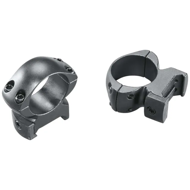 Weaver Cross Lock Rifle Scope Rings 1in High Matte - Optic Mount, vista 1