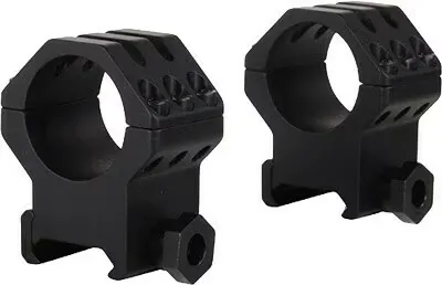 Weaver Extra High 6 Hole 1" Tactical Rings, Matte Black - 48351 - Optic Mount - view 1