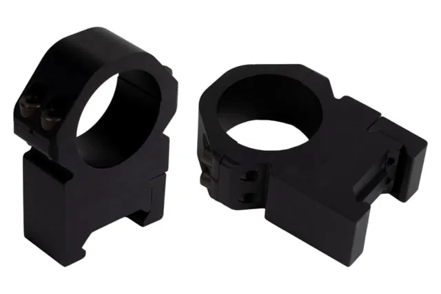Weaver Precision Scope Rings 1in High Matte Black - Optic Mount - view 1
