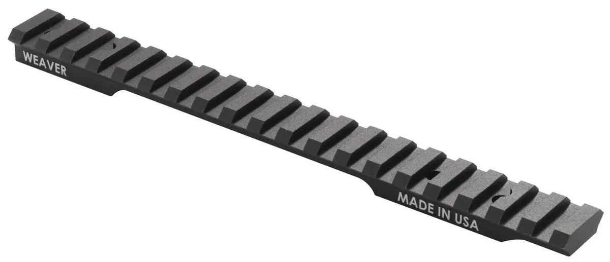 Weaver Savage Axis 6061 T6 Aluminum 1-Piece Extended Tactical 20 MOA Multi-Slot Base, Anodized Matte Black - 99488 - Optic Mount - view 1
