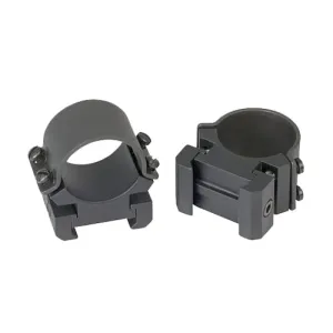 Weaver Sure Grip 1" Medium Steel 2-Piece Quick Detach Top Mount Scope Ring, Black - 49160 - Optic Mount, vista 1