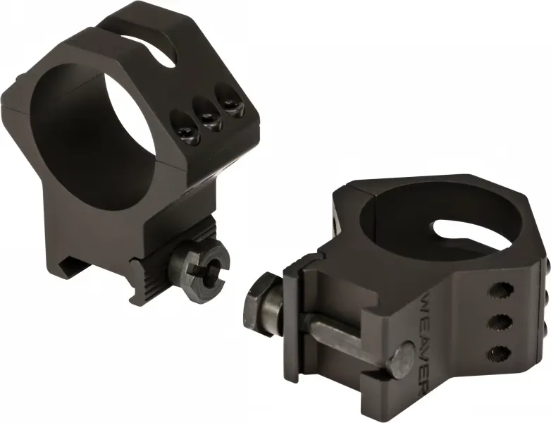 Weaver Tactical 6 Hole Picatinny 34mm Scope Rings Matte Black High - Optic Mount - view 1