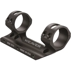 Weaver Tactical 6 Hole Picatinny Extra High 1" Scope Rings, Black - 99691 - Optic Mount - view 4