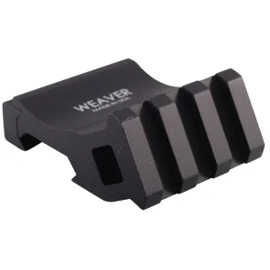 Weaver Tactical 6 Hole Picatinny Extra High 1" Scope Rings, Black - 99691 - Optic Mount - view 1