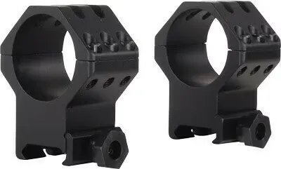 Weaver Tactical 6 Hole Weaver 30mm Scope Rings Matte Black Extra-High - Optic Mount, vista 1