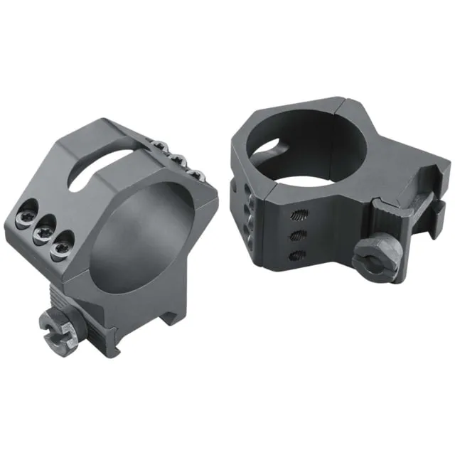 Weaver Tactical Precision 34mm XX-High 7075 T6 Aluminum 2-Piece 6-Hole Quick Detach Picatinny Ring, Anodized Black - 99686 - Optic Mount - view 1