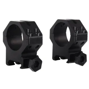 Weaver XX High 6 Hole 1" Tactical Rings, Matte Black - 48353 - Optic Mount, vista 1