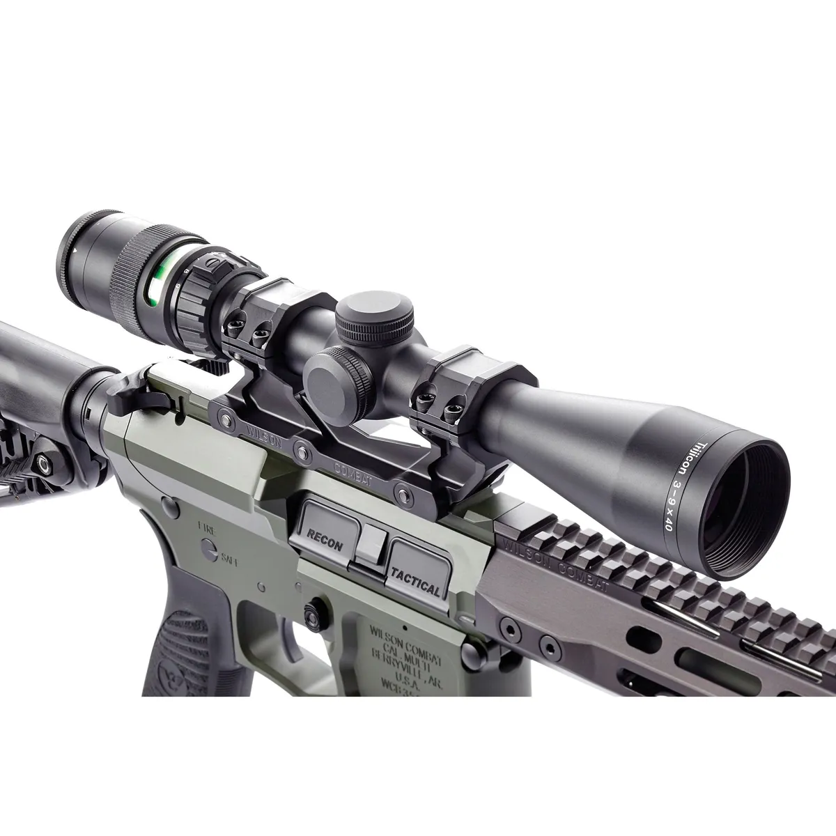 Wilson Combat AR 1" 7075 Billet Aluminum 1-Piece V3 Ultralight Scope Mount, Anodized Black - TR-LWM-1 - Optic Mount - view 4