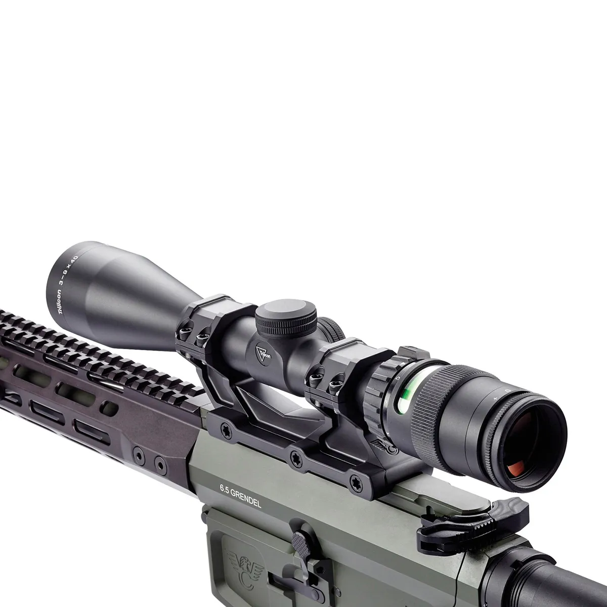 Wilson Combat AR 1" 7075 Billet Aluminum 1-Piece V3 Ultralight Scope Mount, Anodized Black - TR-LWM-1 - Optic Mount - view 5