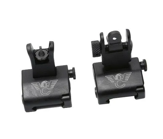 Wilson Combat AR-15 Rail Mount Flip-Up Sight Set - TR-QDSS - Iron Sights for AR-15, vista 1