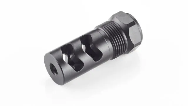 Wilson Combat Rapid-Thread Muzzle Brake Flat Back Whisper Suppressor .30 Caliber Black - Muzzle Device for AR-15 - view 1
