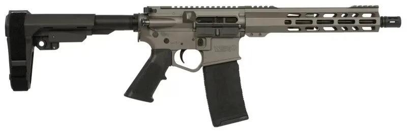 Wise Arms WA-15B 10.5-556-SBA3-TUNG Semi-Auto Pistol, 223 Rem / 5.56 NATO, 10.5" Barrel, 30+1, SBA3 Brace, Tungsten Cerakote, Billet Aluminum Receiver. - Complete Rifle - view 1
