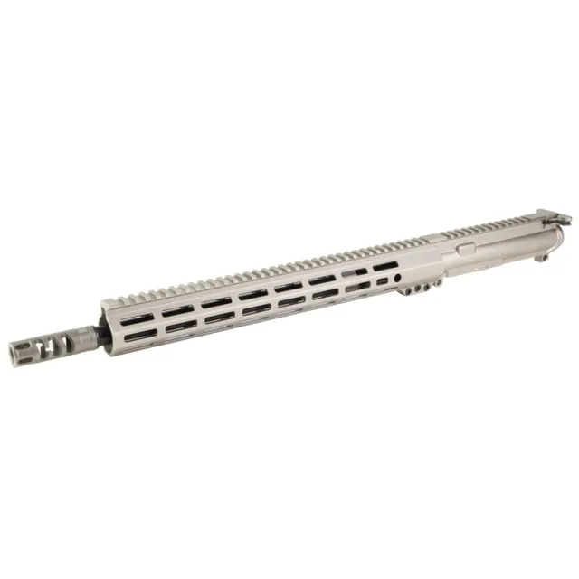 WMD Guns Complete Upper Assembly 300 Blackout Match-Grade 16" Barrel NiB-X Finish Nickel 15" M-LOK Hand guard Muzzle Compensator - Upper Receiver for AR-15 - view 1